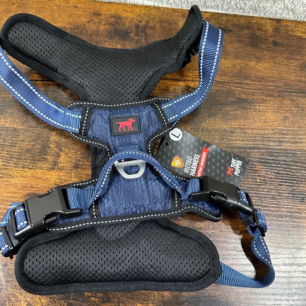 NEW‎ Sz L Tuff Pupper Metro Harness Reflective Padded Adjustable Dog Harness